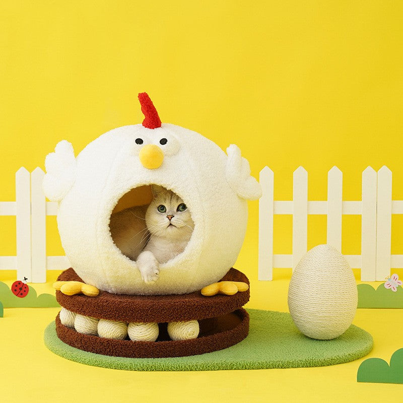 Chick Cat Litter Summer Cooling Turntable Toys: The Purrfect Playtime Solution